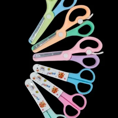 مقص للأطفال، قرطاسية أمان مصنوعة يدويًا، قطع ورق رياض الأطفال، تصميم فني للطلاب، مقص صغير محمول يمكنك صنعه بنفسك بالجملة 1