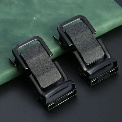 4.0 الرجال ذوي الياقات الجلدية عارضة الفردية حزام مشبك الخصر التلقائي، الحديد مشبك واحد مشبك مشبك حزام الشركة المصنعة بالجملة