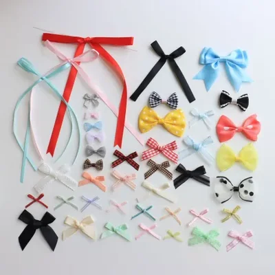 متوفر في المخزون: 36 لونًا من "القوس الساحر"، شريط صغير بقياس 0.3 سم، ملابس داخلية، شورتات، جوارب، إكسسوارات، فيونكة