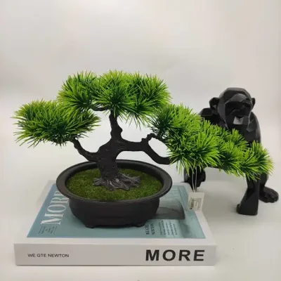 Mini artificial bonsai flowers, small potted plants, factory direct sales of artificial flower plants