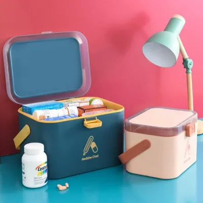 البيع بالجملة لصناديق تخزين الأدوية المنزلية على الطراز الشمالي، ومجموعات الإسعافات الأولية، وصناديق توزيع الأدوية الطبقية الكبيرة السميكة المقاومة للغبار من الشركات المصنعة