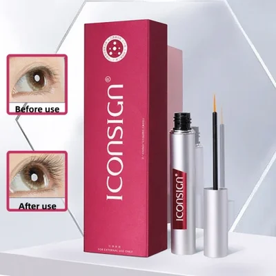 ICONSIGN Eyelash Essence for Men and Women: Cross-border manufacturer Wholesale for Natural Thickening, lengthening and curling eyelash Nourishment