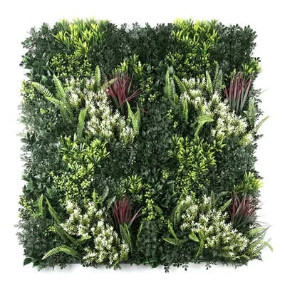 سياج نباتات خضراء اصطناعية راقية، حديقة، جدار صور مكتب مبيعات العقارات، سياج نباتات عشبية وزهور صناعية، زخرفة نباتية خضراء خالية من الصيانة