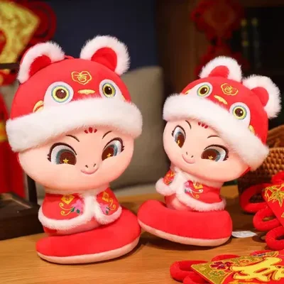 In 2025, Oumaqi Auspicious Tang Suit Snake Year Grand Auspicious Plush Toy Snake Baby Doll