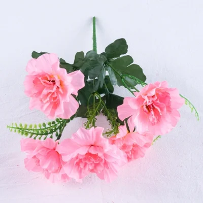 Direct sales of 5-head large hibiscus flower bouquets from the artificial flower manufacturer
