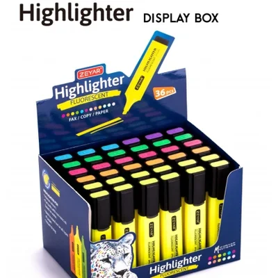 Highlighter marker pen, double-headed student creative marker pen, colorful notes, rough marking of key points, 36-color fluorescent color, silver light, fluorescent stationery set