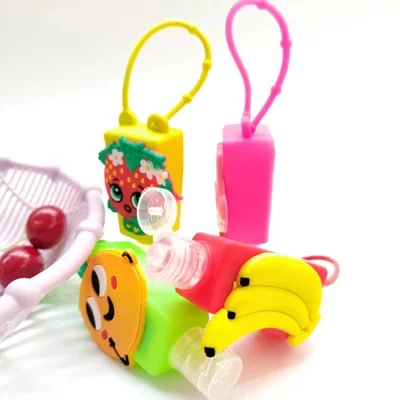 New PVC creative cartoon character hand sanitizer mini portable, convenient and simple, fashionable pendant