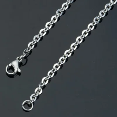 Factory wholesale 04*45 cross-shaped chain necklace accessories, 304 stainless steel DIY handcrafted semi-finished products direct sales