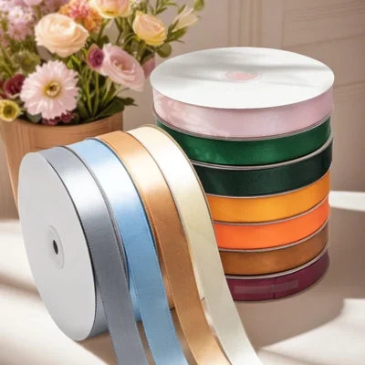 كعكة عيد ميلاد T-02 مزينة بشرائط لمهرجان Qixi، عبوة هدايا باقة زهور مقاس 2 سم