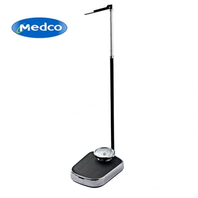 متخصص في التجارة الخارجية، ميزان وزن ميكانيكي 160 كجم مع شاشة رقمية، ميزان فحص طبي طبي