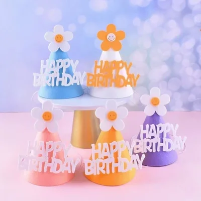 YD non-woven fabric hat, Birthday King hat, Birthday star hat, party decoration supplies 1