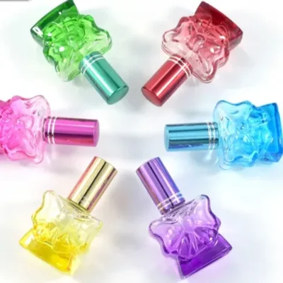 Glass colored psychedelic style portable perfume bottle and spray bottle 1