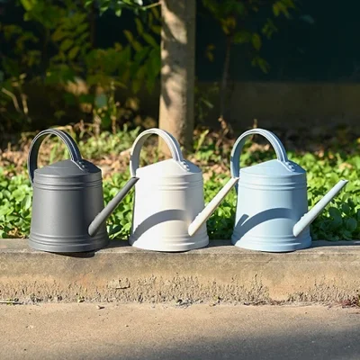 1.8L imitation iron sheet long-spout watering pot, household balcony succulent hand-held watering pot, large-capacity garden flower watering