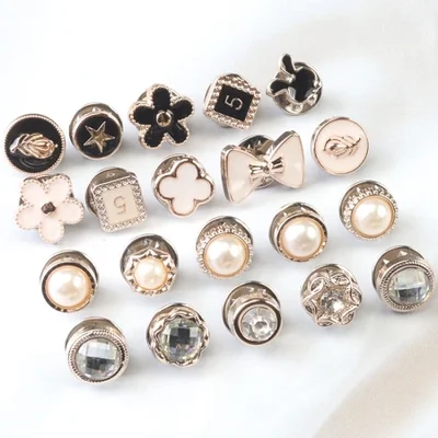 Anti-glare small button, hidden button, no sewing, invisible button, women's shirt cardigan, decorative snap button, no nail, pearl nail button