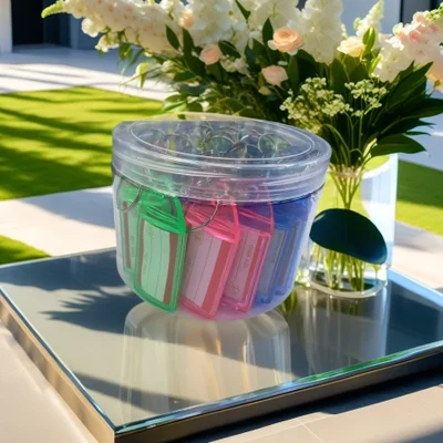 Creative and personalized customized key tags, innovative design, anti-loss portable key labels, high-end durable, waterproof key tags