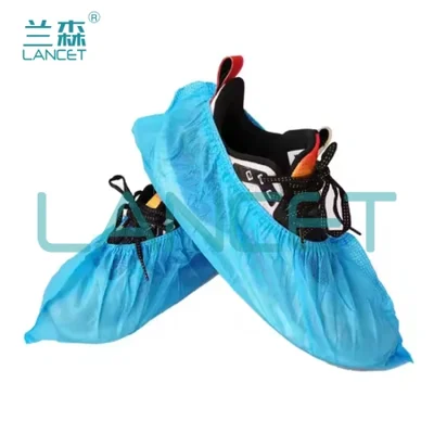 100 قطعة من أغطية الأحذية المصنوعة من القماش غير المنسوج السميك المقاوم للغبار ومضاد للانزلاق ومقاوم للاهتراء وجيد التهوية للاستخدام المنزلي بسعر الجملة 100 قطعة