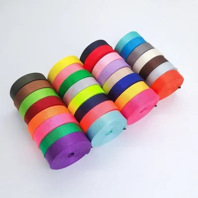 Wholesale of webbing, including imitation nylon weave webbing, polyester webbing and plain weave webbing. Large quantities in stock with complete colors and specifications