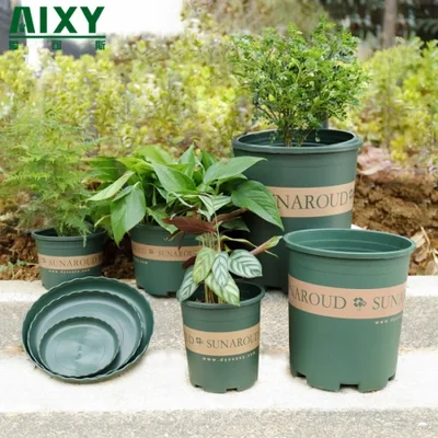 Wholesale of gallon POTS, plastic flower POTS, succulents, pothos flower POTS, balcony flower and vegetable planting, rose and turtle-back bamboo flower POTS