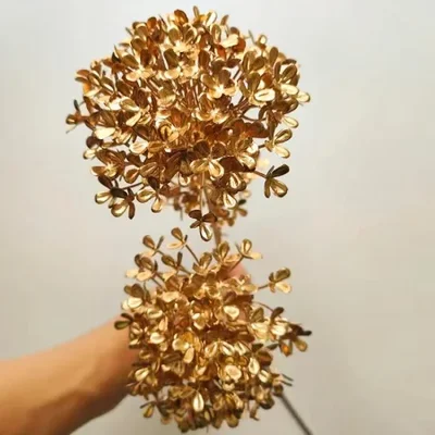 Futong materials wholesale simulation eucalyptus, phoenix tail, Ginkgo leaf, copper coin, hydrangea, violet, New Year flower DIY materials