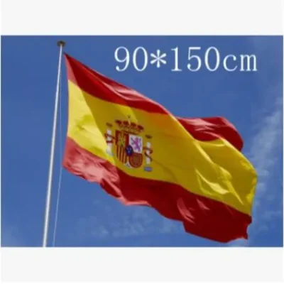 In stock: 90*150cm 3*5ft Spanish flag