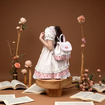 حقيبة ظهر رونجلي رونجلي الجديدة للخريف والشتاء للفتيات تتميز بتصميم فريد من نوعه وهي حقيبة ظهر مخصصة للسفر والأمتعة والسلع الجلدية