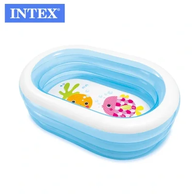 intex 57482 Elliptical Pool, Children's Outdoor inflatable garden, grass swimming pool, Bath pool, Ocean ball pool