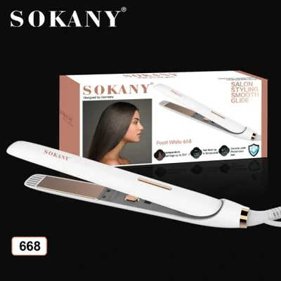 جبيرة تمليس السيراميك عبر الحدود SOKANY668 جبيرة تجعيد وتجعيد الشعر صغيرة الحجم من الكيراتين للعناية بالشعر