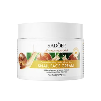 Full-english snail Cream 140g SADOER hydrating, Moisturizing, Nourishing and skin softening cross-border foreign trade live wholesale