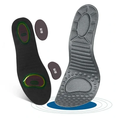 نعل قدم تدليك رياضي مسامي للرجال والنساء، وسادات كاملة مغناطيسية ترفيهية ممتصة للصدمات