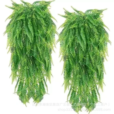 Green fern simulation hanging green plants, home decoration ornaments, indoor potted green plants