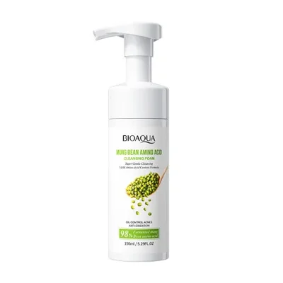 Cross-border foreign trade BIOAOUA mung bean amino acid cleansing Bubble, gentle skin care, hydrating, moisturizing and oil control