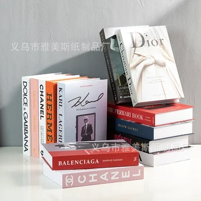 زخارف كتب مزيفة قابلة للطي، عروض تزيين كتب محاكاة باللغة الإنجليزية، كتب دعامة نوردية، ديكورات ناعمة للفنادق