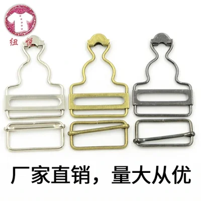 إكسسوارات خطافية معدنية بثلاثة أوضاع للجينز مع أزرار حزام الكتف، وإبزيم قابل للتعديل على شكل حرف V، وأجزاء حزام الكتف، وإبزيم خصر محكم