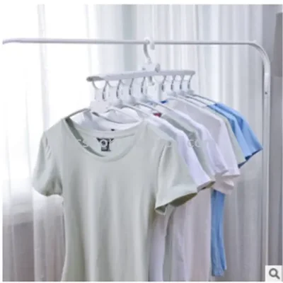 Douyin شماعة سحرية متعددة الوظائف، شماعة عجيبة قابلة للطي متعددة الطبقات وموفرة للمساحة في خزانة الملابس المنزلية