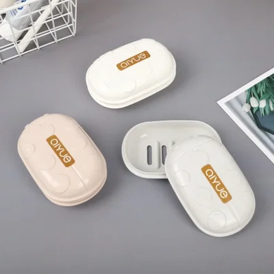 Street stall household soap box, bathroom soap box, plastic soap rack, bathroom sealed travel soap box, for students