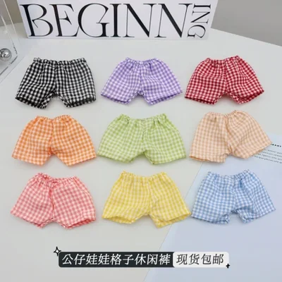 البيع بالجملة لملابس الدمى القطيفة الجديدة، والسراويل القصيرة غير الرسمية، وسراويل تلبيس الدمية اللطيفة من لابوب Mengqiqi