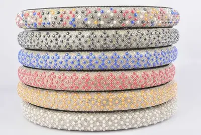 أغطية عجلة قيادة السيارة مرصعة باللؤلؤ والألماس، أغطية مقود لطيفة مضادة للانزلاق للنساء في الصيف، أغطية مقود مخصصة، تسليم قطعة واحدة من أمازون