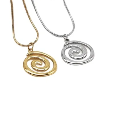 قلادة من الفولاذ المقاوم للصدأ على شكل البطيخ واللؤلؤ المائي والألماس، مجوهرات عصرية ومتعددة الاستخدامات للنساء، إكسسوار قلادة طويلة عصرية وبسيطة