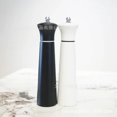 مطحنة فلفل خشبية متوفرة في الشركة المصنعة، مطحنة يدوية جديدة، مطحنة 8 بوصة من الخشب المطاطي والسيراميك