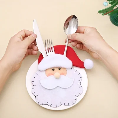 New Christmas products: Santa Claus knife and fork sets, Christmas cutlery bags, and Christmas creative home gifts