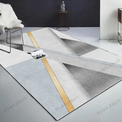 سجادة اسكندنافية بسيطة جديدة للبيع بالجملة، سجادة كبيرة لغرفة المعيشة وغرفة النوم، سجادة بجانب السرير بتصميم هندسي اسكندنافي، قابلة للغسل