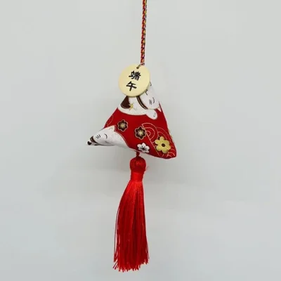 كيس مهرجان قوارب التنين من Guxiangman، مثلث فحم موغورت المعطر زونغزي، هدية قلادة شرابة من فحم الخيزران الطبيعي النقي، هدية ZYB-36