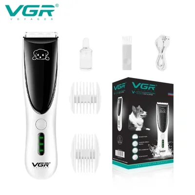 VGR232 Professional high-power waterproof and low-noise cat and dog hair clipper, pet store charging home pet hair clipper