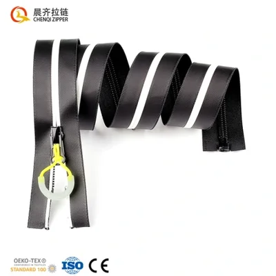 بدلة ركوب الدراجات بسحاب مضيء مقاومة للماء من النايلون 7# من الراتنج 5#، بدلة جري ليلية، بدلة راكب