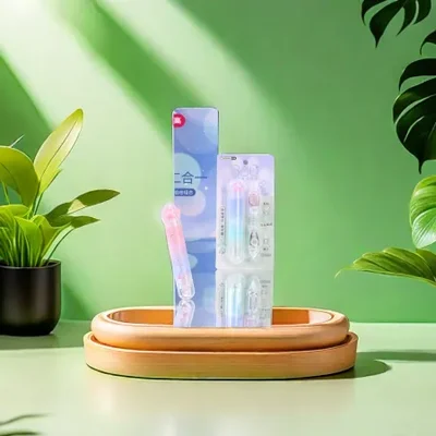 فرشاة أسنان TWINGO Tian Gao، مخالب قطط متدرجة، تصحيح للفم يدور 360 درجة، مع غراء منقط، تصميم ثنائي الرأس اثنين في واحد، قلب قابل للاستبدال لتنظيف الفم.