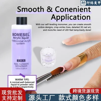 Cross-border bestseller nail art crystal liquid factory in stock: Nail lengthening, engraving and diamond sticking crystal liquid, quick-drying water cleaning liquid