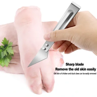 أدوات المطبخ الإبداعية مزيل الشعر الفولاذ المقاوم للصدأ، مشبك شعر الخنزير، مشبك شعر الدجاج، أدوات صغيرة لإزالة الشعر، ملاقط إزالة شعر الخنزير