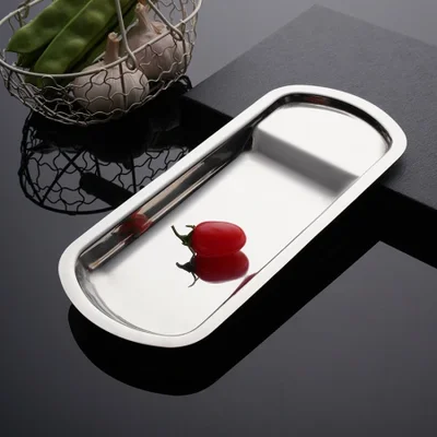 أرفف مربعة على شكل مروحة من الفولاذ المقاوم للصدأ، وصواني ملعقة على شكل سمكة للمطاعم والفنادق، وأطباق بوفيه، وملقط طعام ورفوف