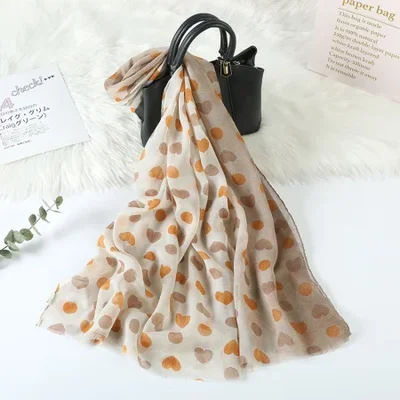 أوشحة Liu 'an، أوشحة من خيوط بالي من الحرير الذهبي، أوشحة ملونة من القطن والكتان للسيدات، أوشحة شاطئ متدرجة مطبوعة بنقاط البولكا، أوشحة مجعدة، مبيعات المصنع مباشرة