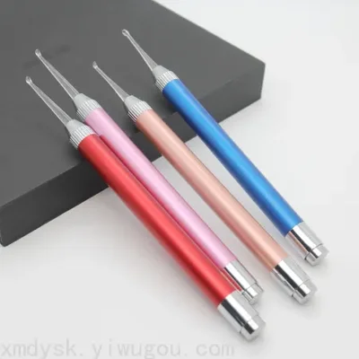 أعواد أذن مضيئة، مجارف أذن مضيئة للأطفال، أدوات تنظيف الأذن البصرية، مجارف الأذن، تخزين، معول أذن صديقة للبيئة، منزلية ومحمولة